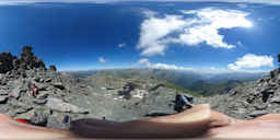 Bric Ghinivert - Appena sotto la cima - Fotografia a 360 gradi