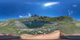 Bric Ghinivert - Uno dei laghi del Beth - Fotografia a 360 gradi