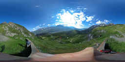 Monte Malamot (Pointe Droset) - Sui tornanti della mulattiera - Fotografia a 360 gradi